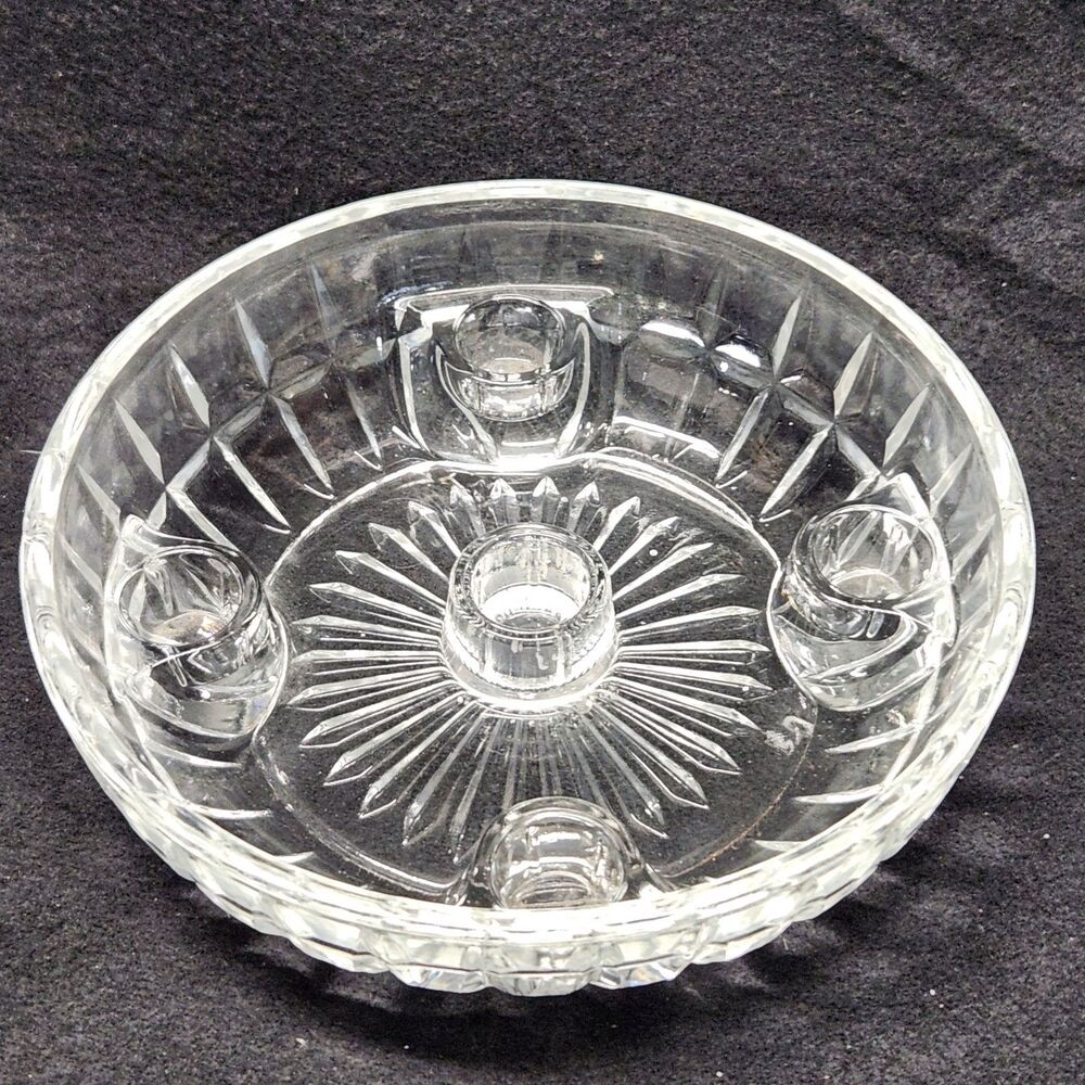 Vintage Partylite Crystal Vista 5 Taper Candle P0171